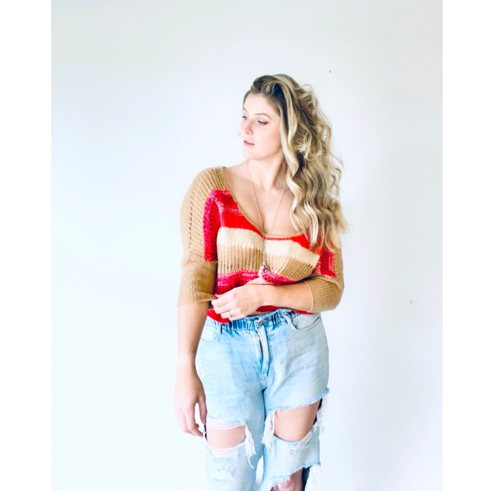 Free People Cropped Pullover